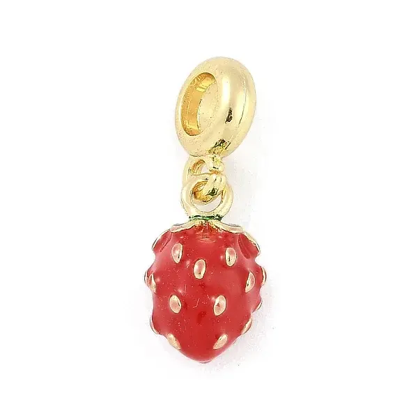 Brass Enamel Fruit European Dangle Charms