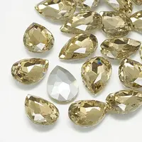 Pointed Back Glass Rhinestone Cabochons