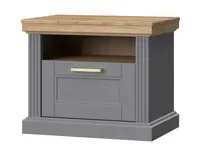 Noční stolek artis - šedá/ořech pacific