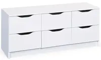 Široká zásuvková komoda petrus - bílá
