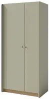 Dvoudveřová šatní skříň rudy - zelená/dub písečný