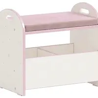 Sedací box 2v1 susy - bílá/růžová