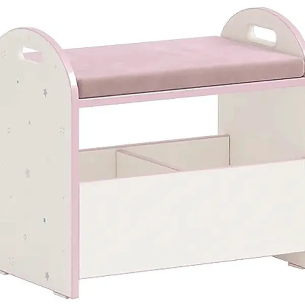 Sedací box 2v1 susy - bílá/růžová