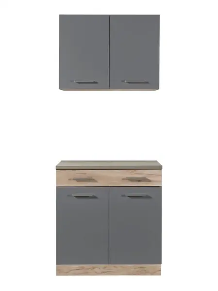 Kuchyňská linka 80 lorna - dub šedý/šedá