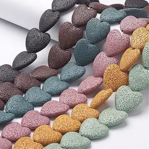 Natural Lava Rock Beads Strands