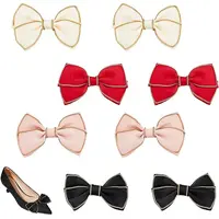 AHADEMAKER 8Pcs 4 Colors Polyester Bowknots Ornament Accessories