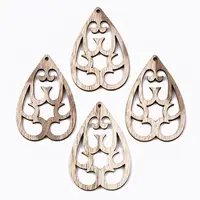 Unfinished Hollow Wood Big Pendants