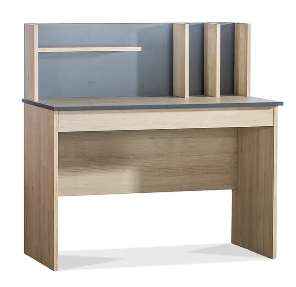 Psací stůl s nástavcem colin - dub kestína/šedá