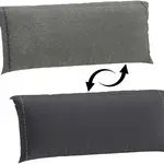 Opěrný oboustranný polštář 120x200cm kendra - šedá/černá