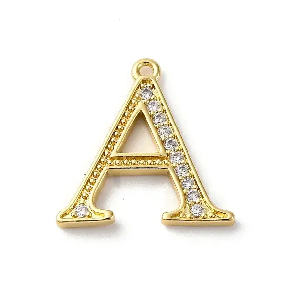 Rack Plating Brass Micro Pave Cubic Zirconia Pendant