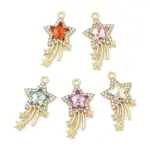 Rack Plating Alloy Acrylic Pendants