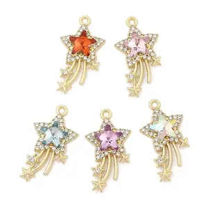 Rack Plating Alloy Acrylic Pendants