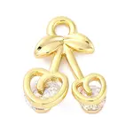 Brass Micro Pave Cubic Zirconia Charms