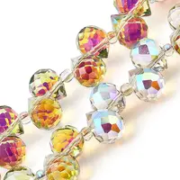 Electroplate Glass Beads Strands