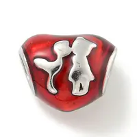 304 Stainless Steel Enamel European Beads