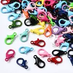 40Pcs Spray Painted Eco-Friendly Alloy Lobster Claw Clasps
