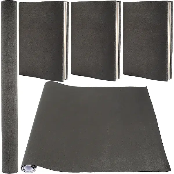 1.1M Self Adhesive Faux Suede Book Covers