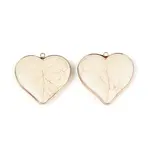 Synthetic Howlite Heart Pendants