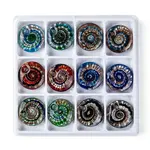 Handmade Silver Foil Lampwork Pendants