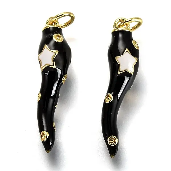 Brass Enamel Pendants