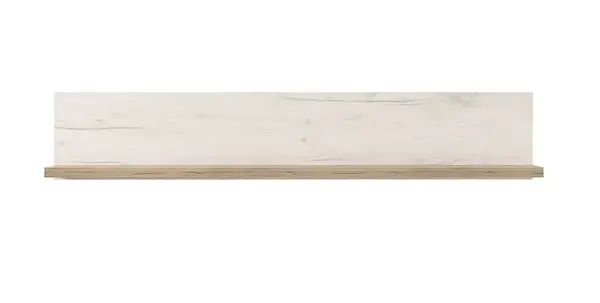 Závěsná police henry - dub bílý/dub šedý