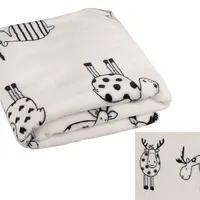 Deka flanel fleece 70x100cm - bílá sob