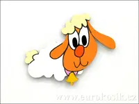 Dekorace ovečka holka 10cm - balení 3ks