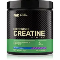 Optimum Nutrition Micronised Creatine Powder podpora sportovního výkonu příchuť Blue Raspberry 247.5 g