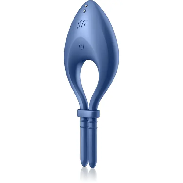 Satisfyer BULLSEYE kroužek na penis vibrační Blue 14 cm