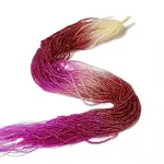 Transparent Gradient Color Glass Beads Strands