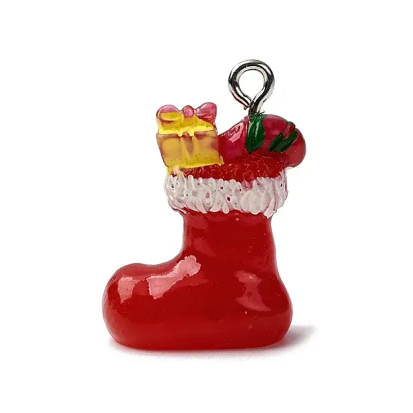 Christmas Opaque Resin Pendants