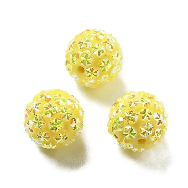 Acrylic Rhinestone Ball Beads