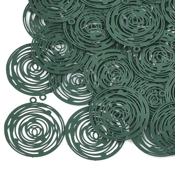 430 Stainless Steel Filigree Pendants