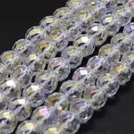 Electroplated Natural Quartz Crystal Beads Strands