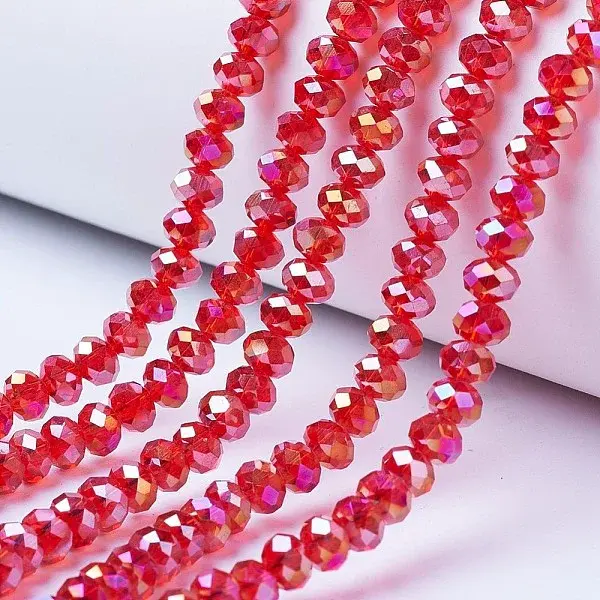 Electroplate Glass Beads Strands