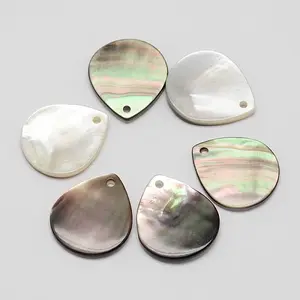 Teardrop Black Lip Shell Pendants