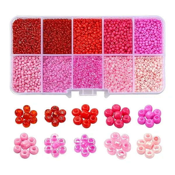 8500Pcs 10 Style Glass Seed Beads