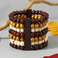 Bohemia & Ethnic Style Wood Stretch Bracelets for Women