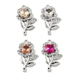 UV Plating Alloy Rhinestone Pendants