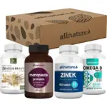 Allnature Vitamínový balíček pro dědečka a babičku dárková sada pro podporu fyzické i psychické rovnováhy těla