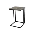 Příruční stolek, dub / černá, kala