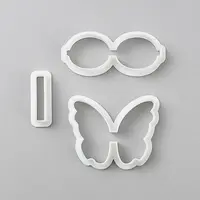 3Pcs Plastic Clay Pressed Molds
