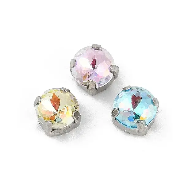 Brass Glass Rhinestone Sew on Rhinestones