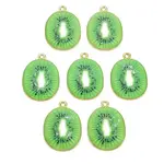 Light Gold Alloy Enamel Pendants