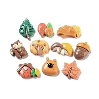 Autumn Theme Opaque Resin Cabochons