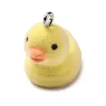 Flocky Resin Pendants