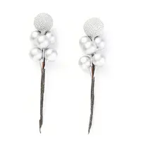 Foam Artificial Christmas Berries with Branch