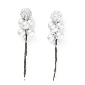 Foam Artificial Christmas Berries with Branch