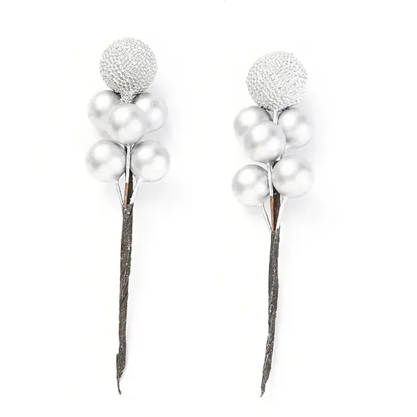 Foam Artificial Christmas Berries with Branch