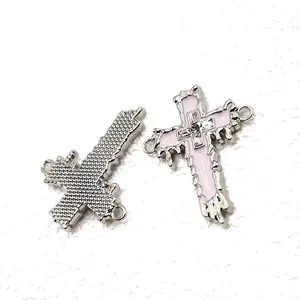 Stainless Steel Enamel Religion Connector Charms